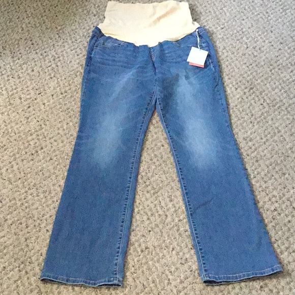 Maternity a:glow Full Belly Panel Bootcut Jeans - Picture 3 of 4